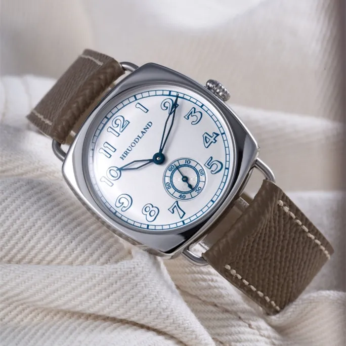 hruodland F028 ST1701S quare Mechanical Watch