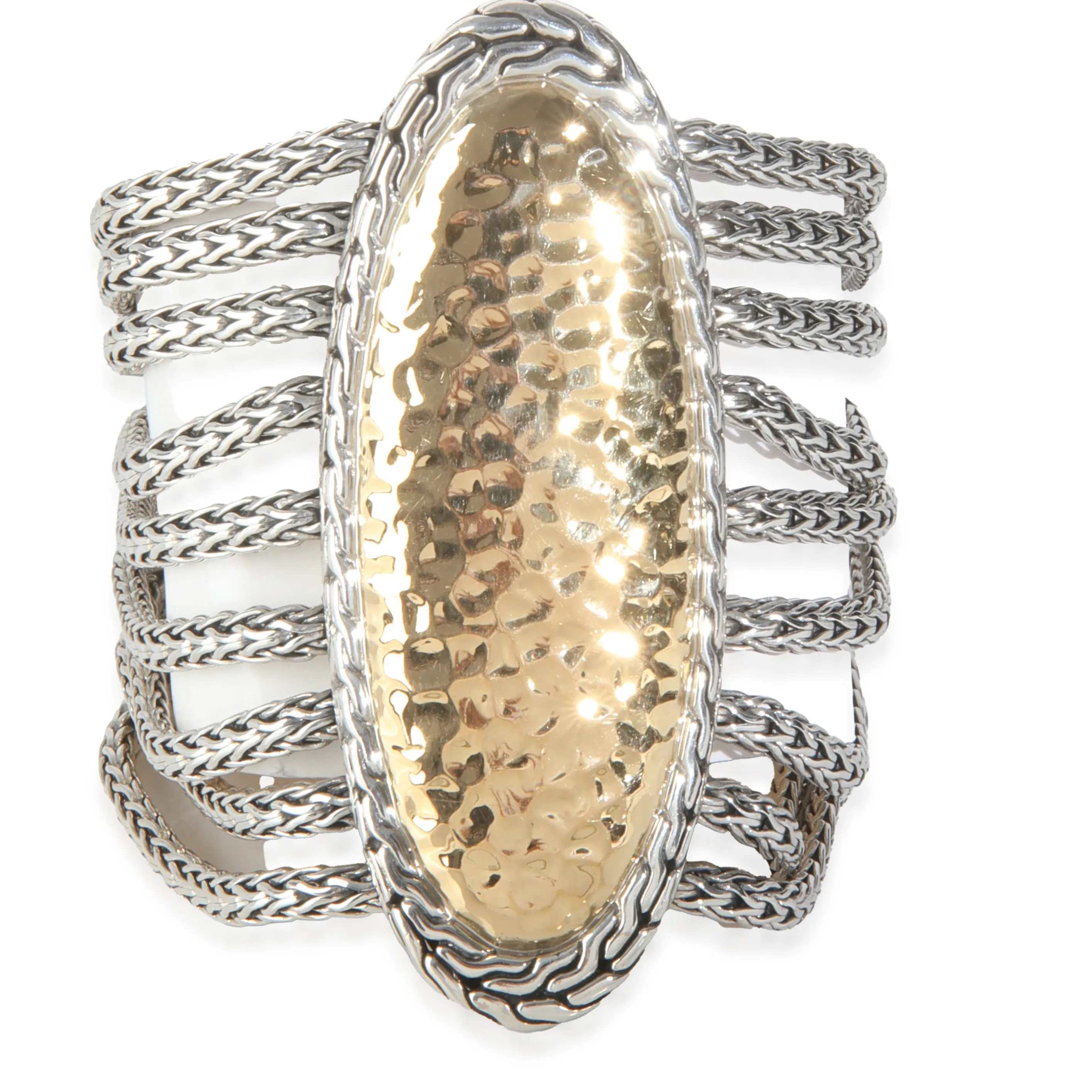 John Hardy Yellow Gold & Sterling Silver  Palu 9 Strand Bracelet