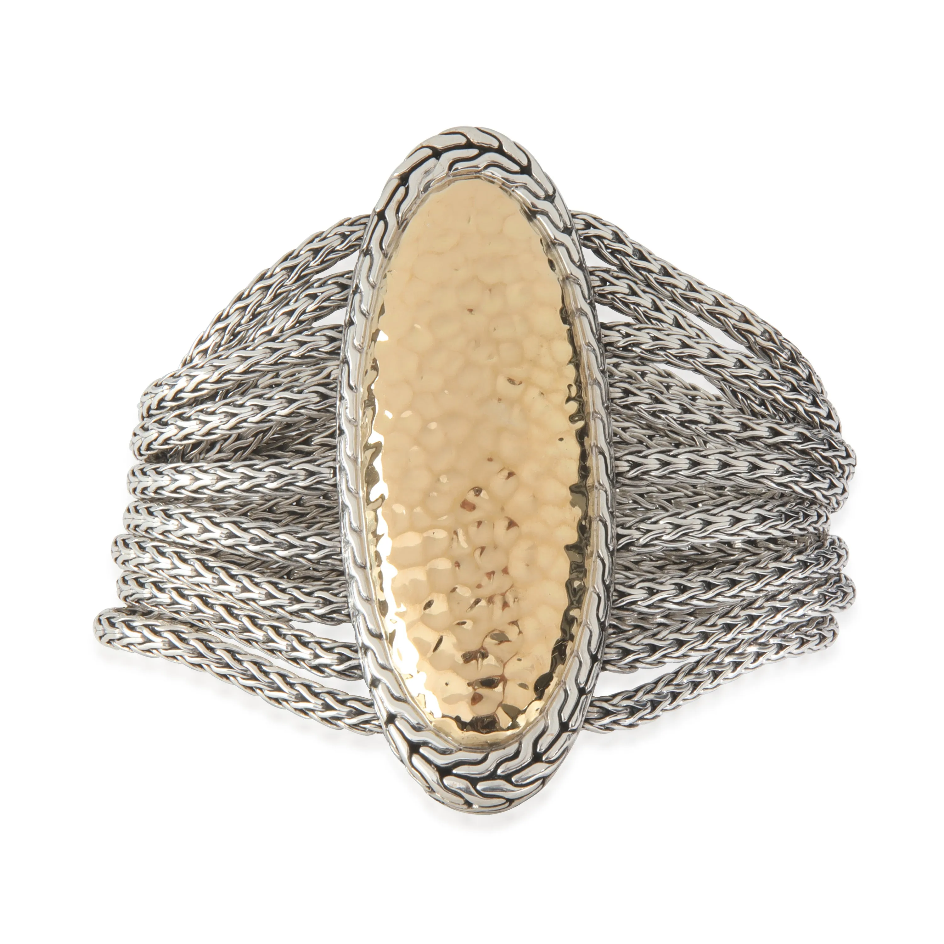 John Hardy Yellow Gold & Sterling Silver  Palu 9 Strand Bracelet