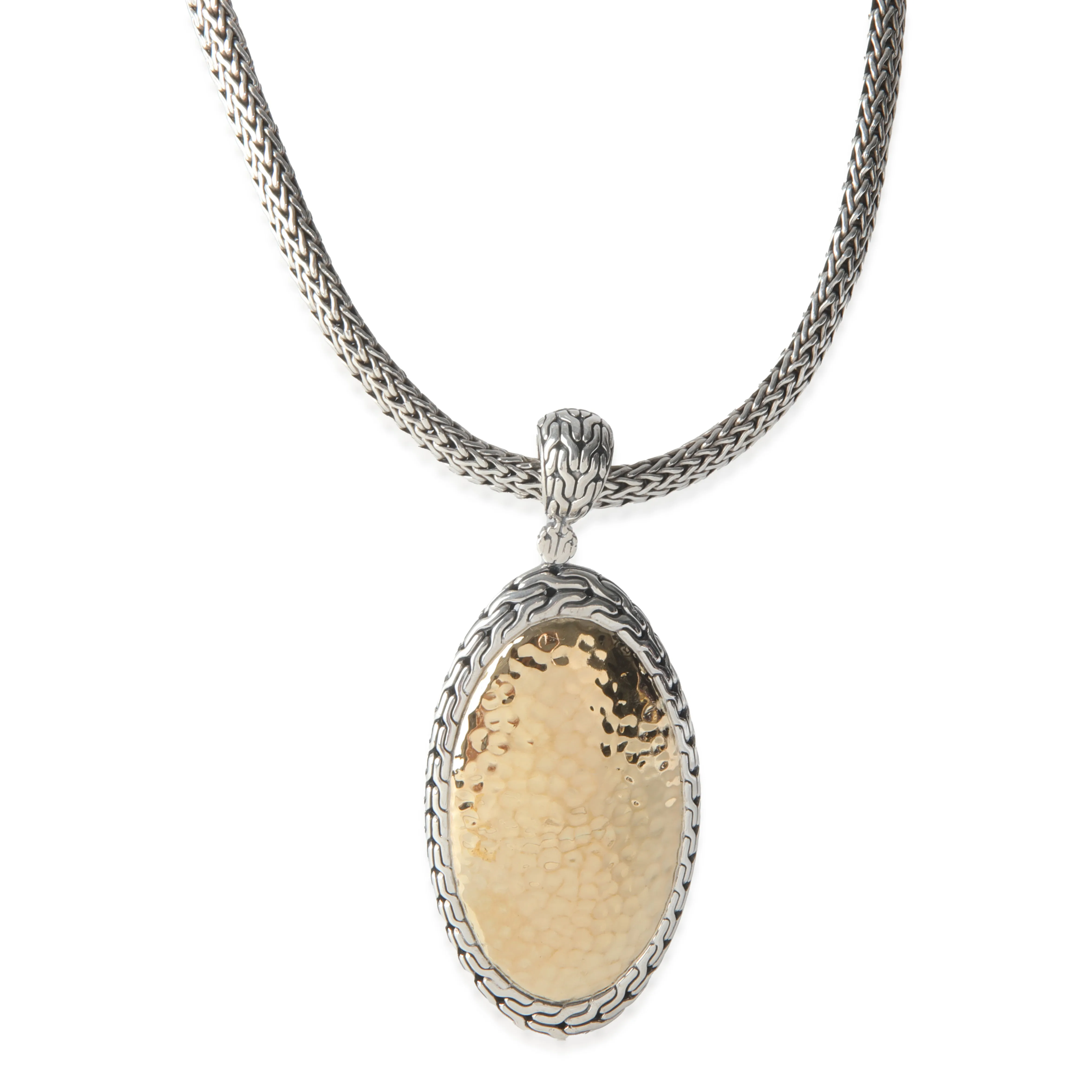 John Hardy Yellow Gold & Sterling Silver  Palu Enhancer Necklace