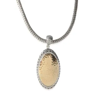 John Hardy Yellow Gold & Sterling Silver  Palu Enhancer Necklace