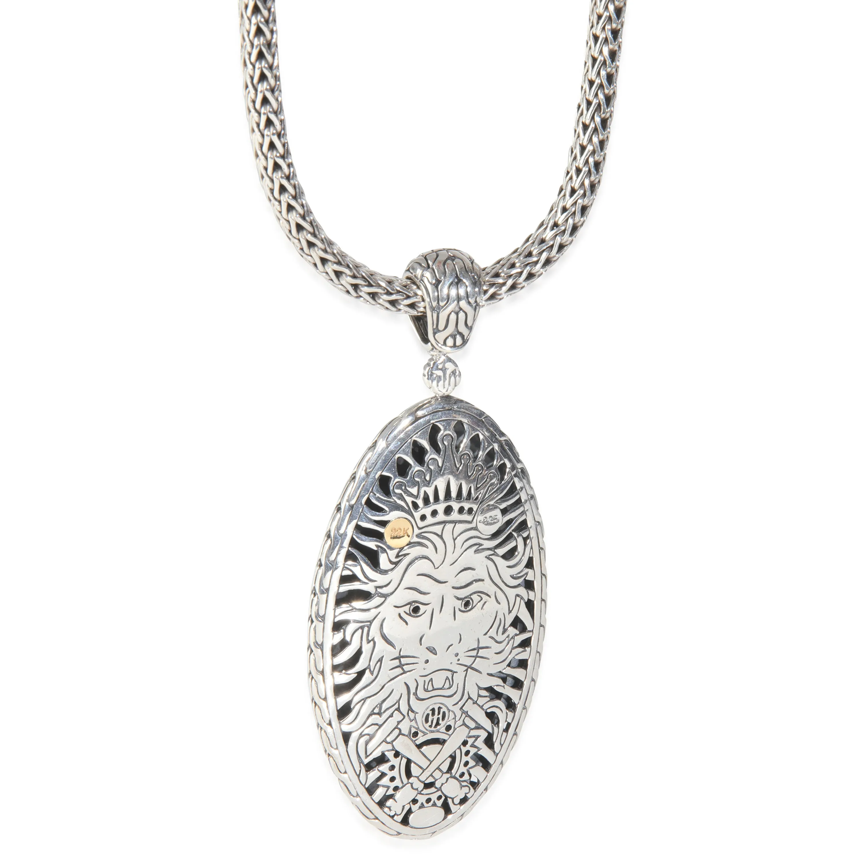 John Hardy Yellow Gold & Sterling Silver  Palu Enhancer Necklace