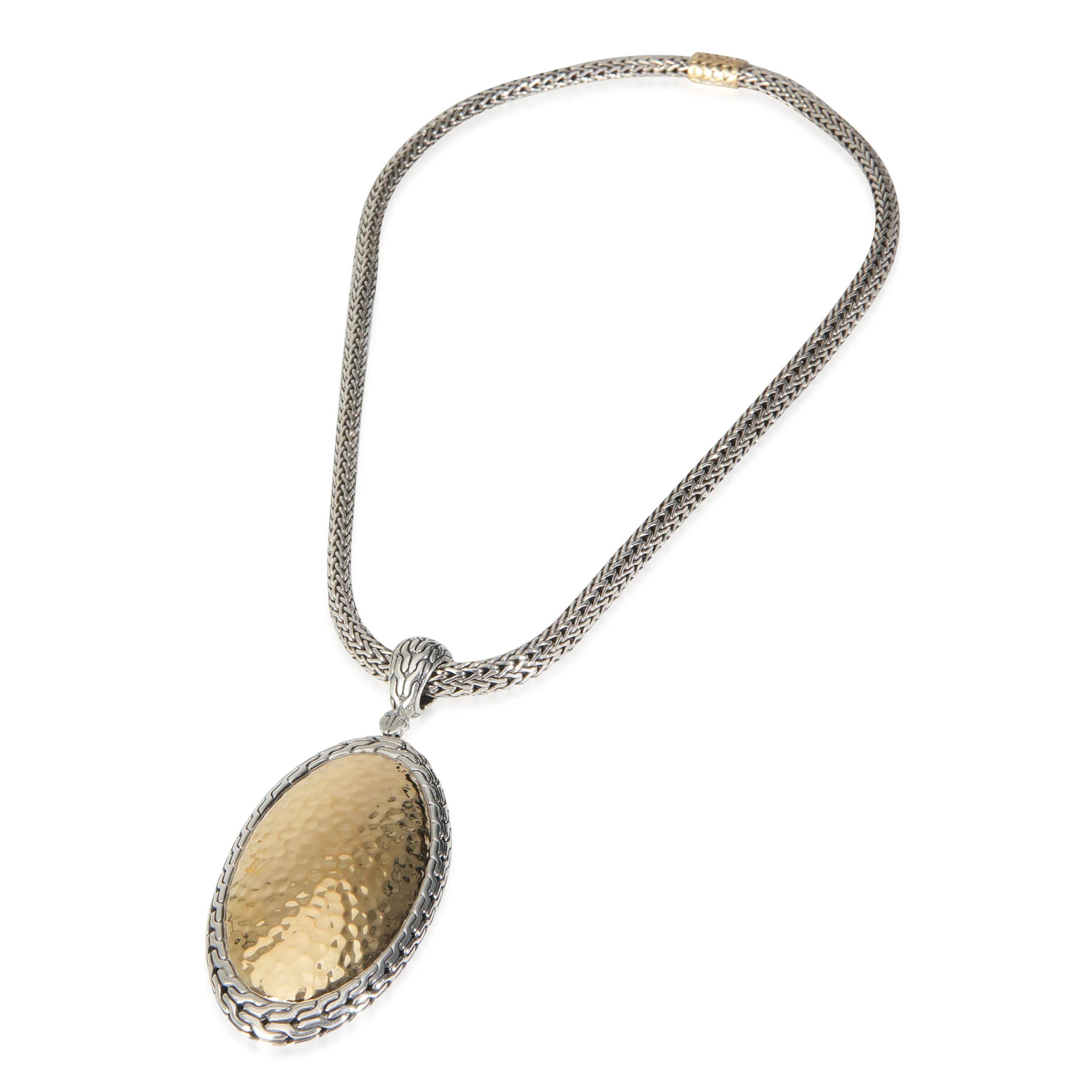 John Hardy Yellow Gold & Sterling Silver  Palu Enhancer Necklace