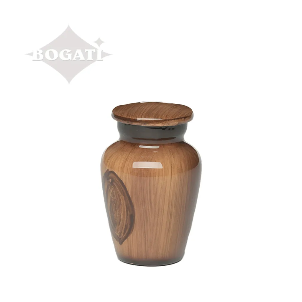 KEEPSAKE Classic alloy urn - 4040- Wood Grain Look - Pack of 10