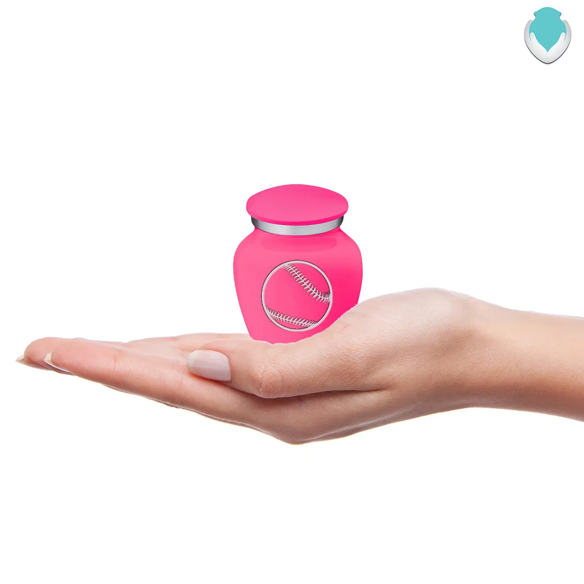 Keepsake Embrace Bright Pink Baseball Cremation Urn