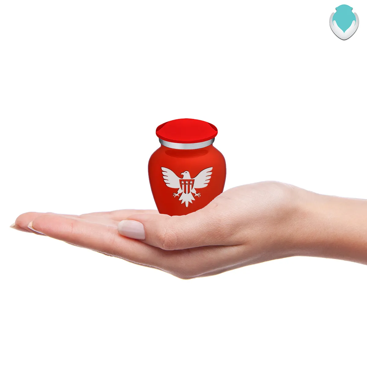 Keepsake Embrace Bright Red American Glory Cremation Urn