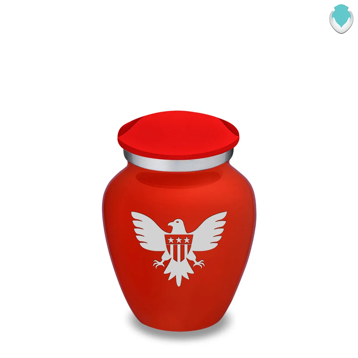 Keepsake Embrace Bright Red American Glory Cremation Urn