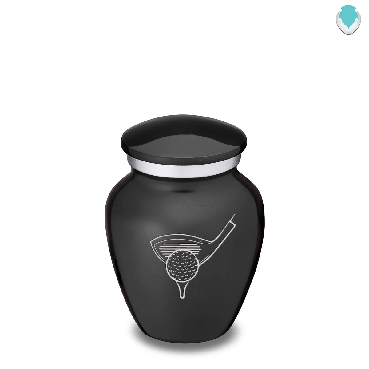 Keepsake Embrace Charcoal Golfer Cremation Urn