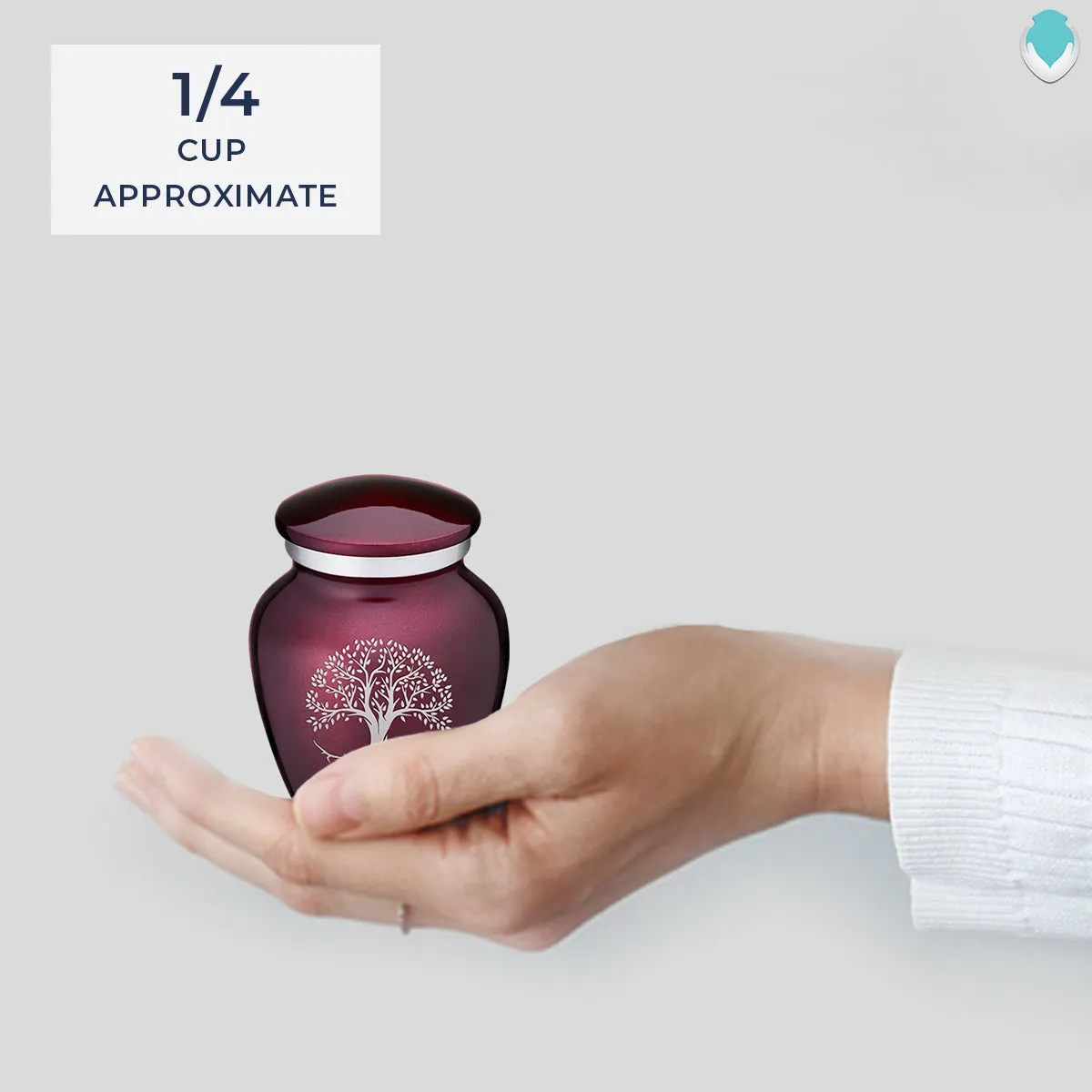 Keepsake Embrace Cherry Purple Tree of Life Cremation Urn