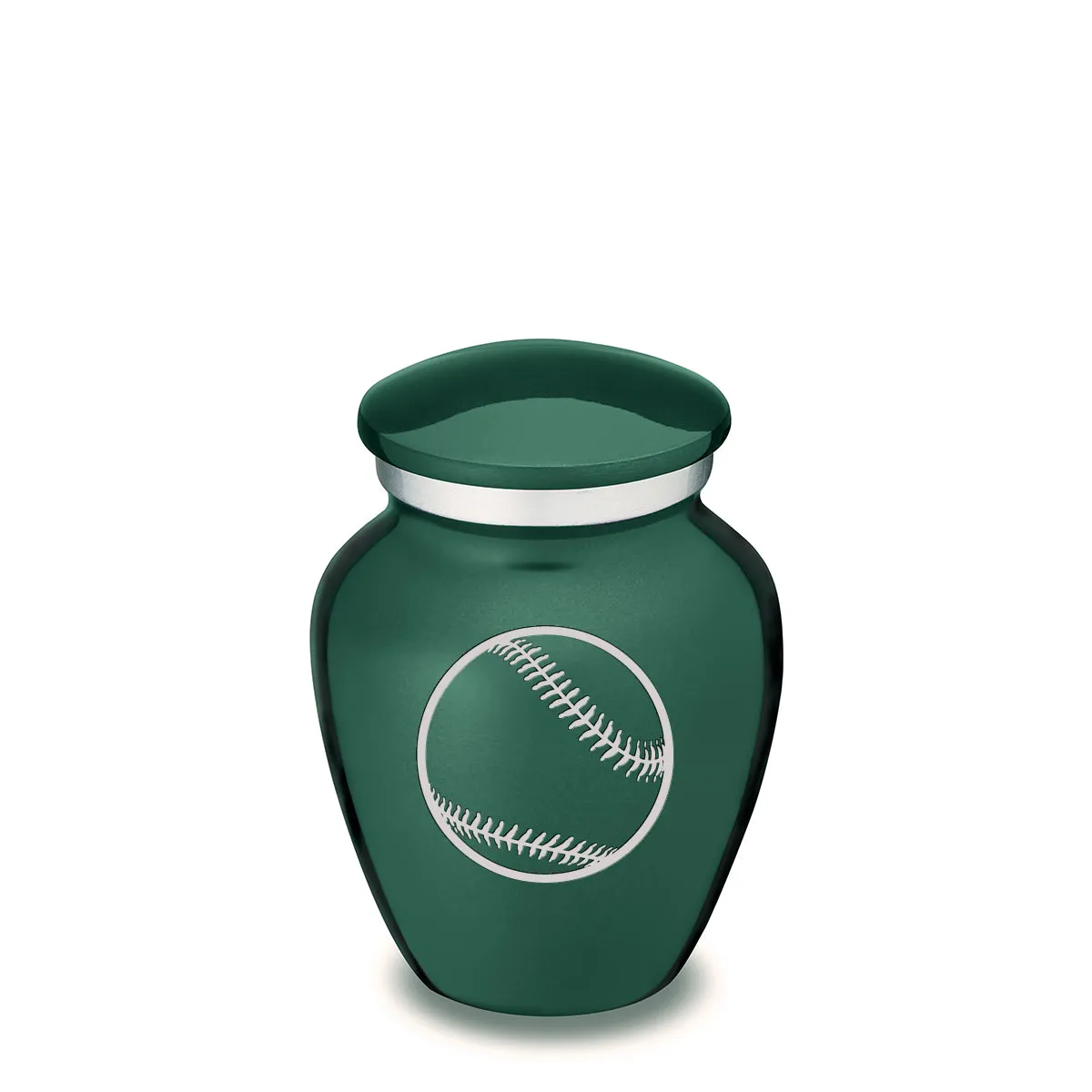 Keepsake Embrace Green Baseball Cremation Urn