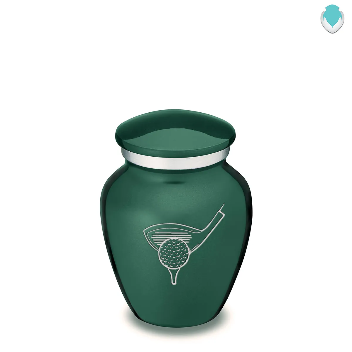 Keepsake Embrace Green Golfer Cremation Urn