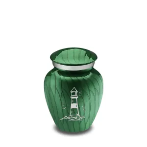 Keepsake Embrace Pearl Green Lighthouse Cremation Urn