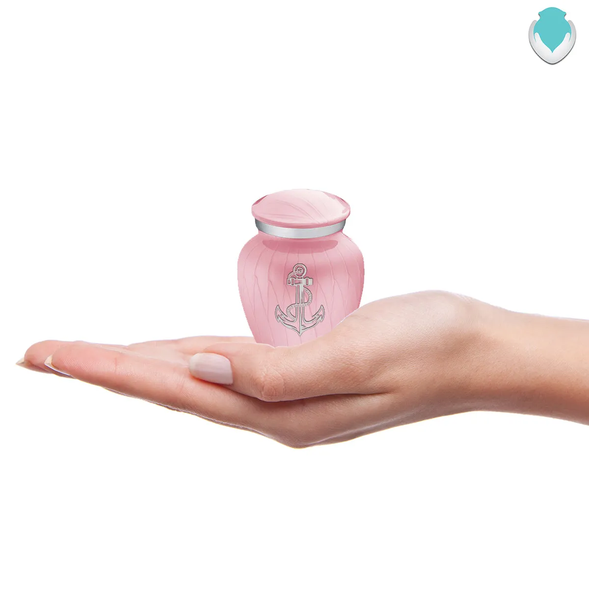 Keepsake Embrace Pearl Light Pink Anchor Cremation Urn