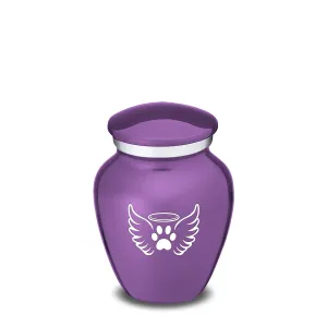 Keepsake Embrace Purple Pet Angel Wings Cremation Urn