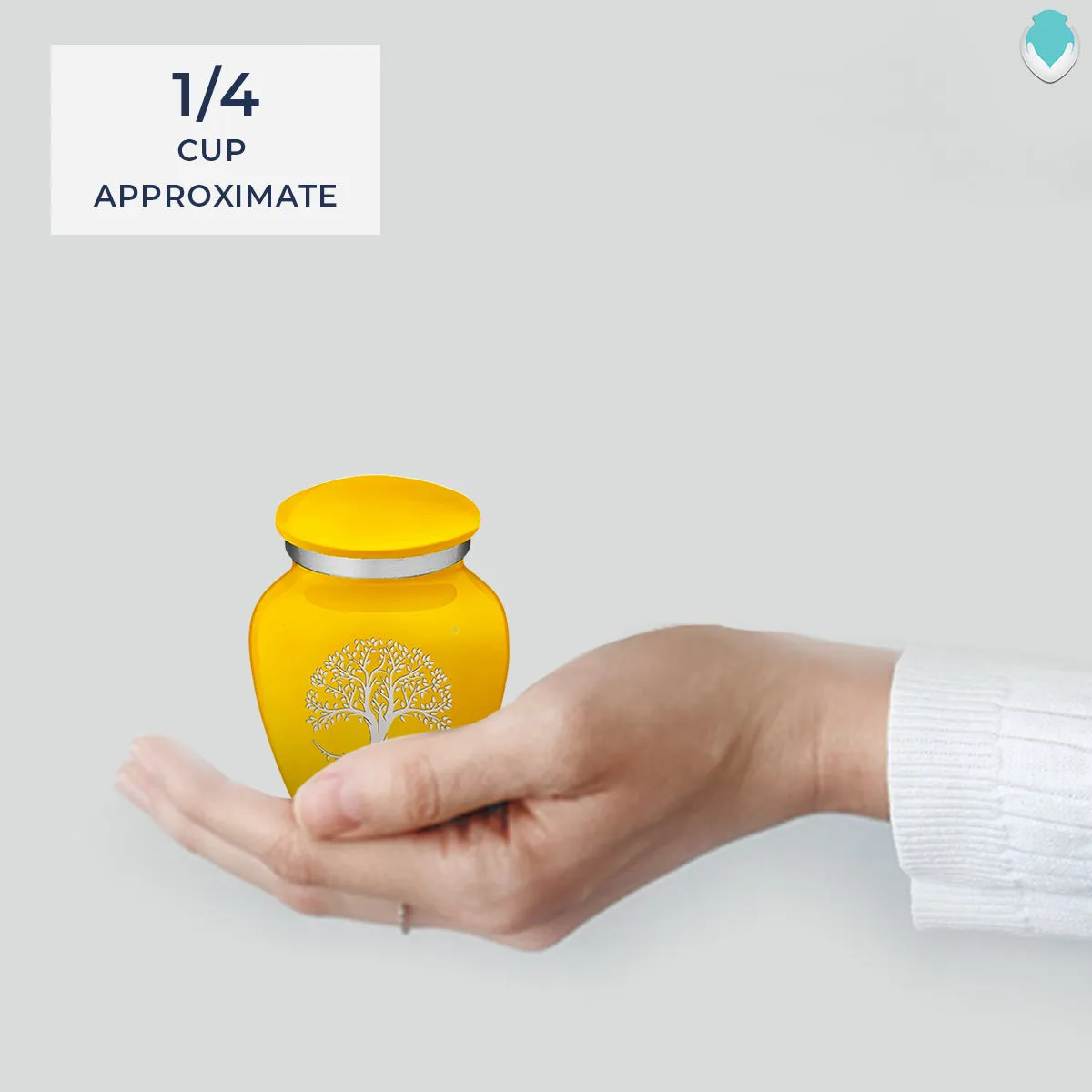 Keepsake Embrace Yellow Tree of Life Cremation Urn