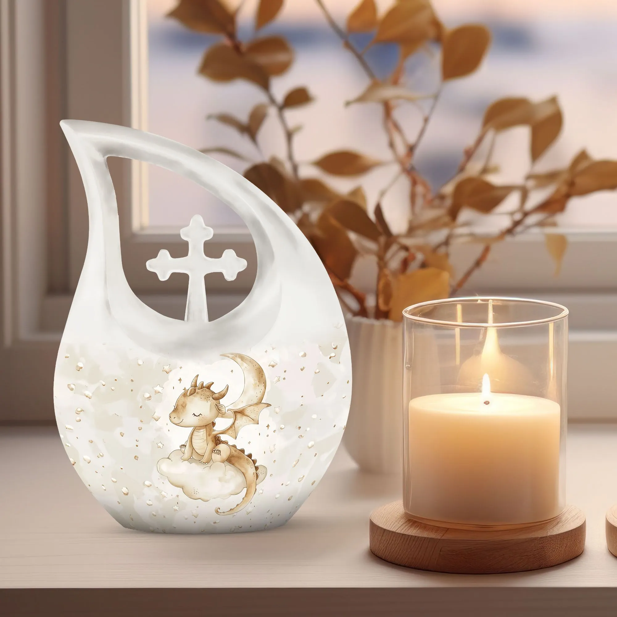 Long-lasting Dragons Rest: Mini Memorial Urn For Loving Farewell