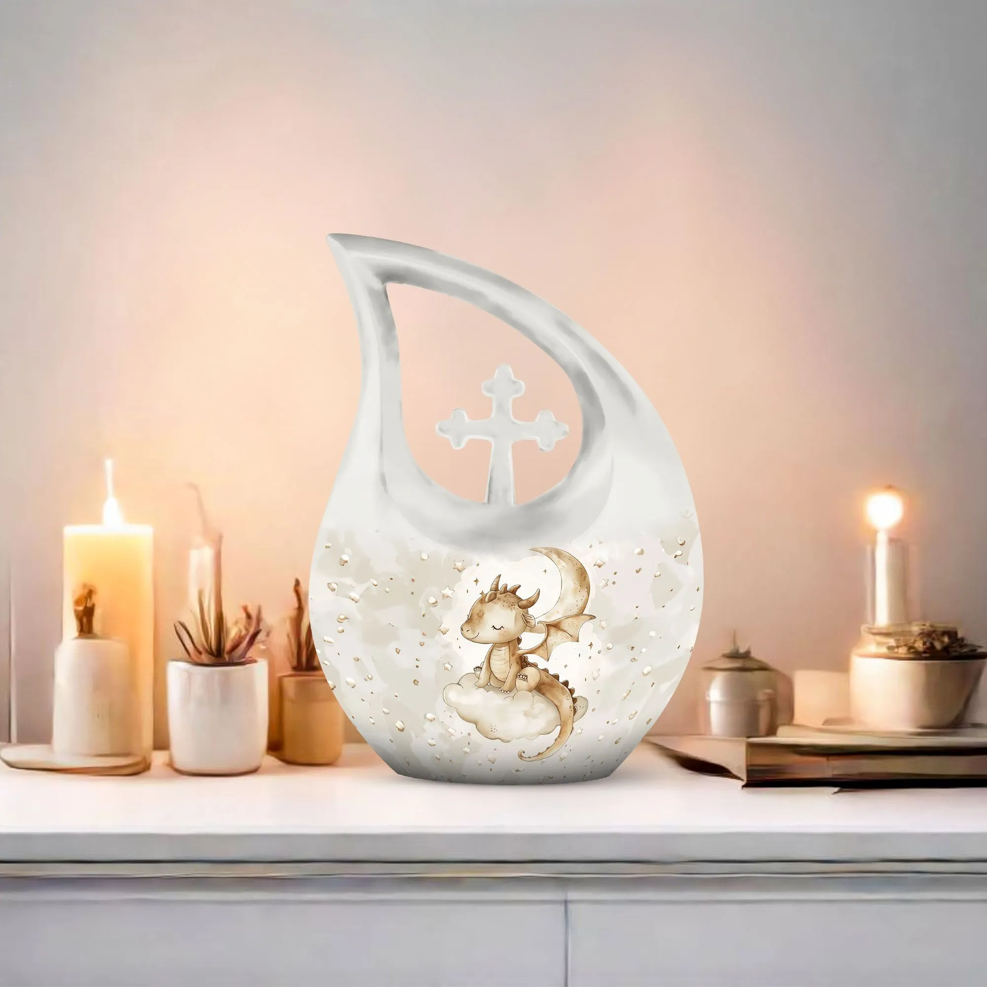 Long-lasting Dragons Rest: Mini Memorial Urn For Loving Farewell