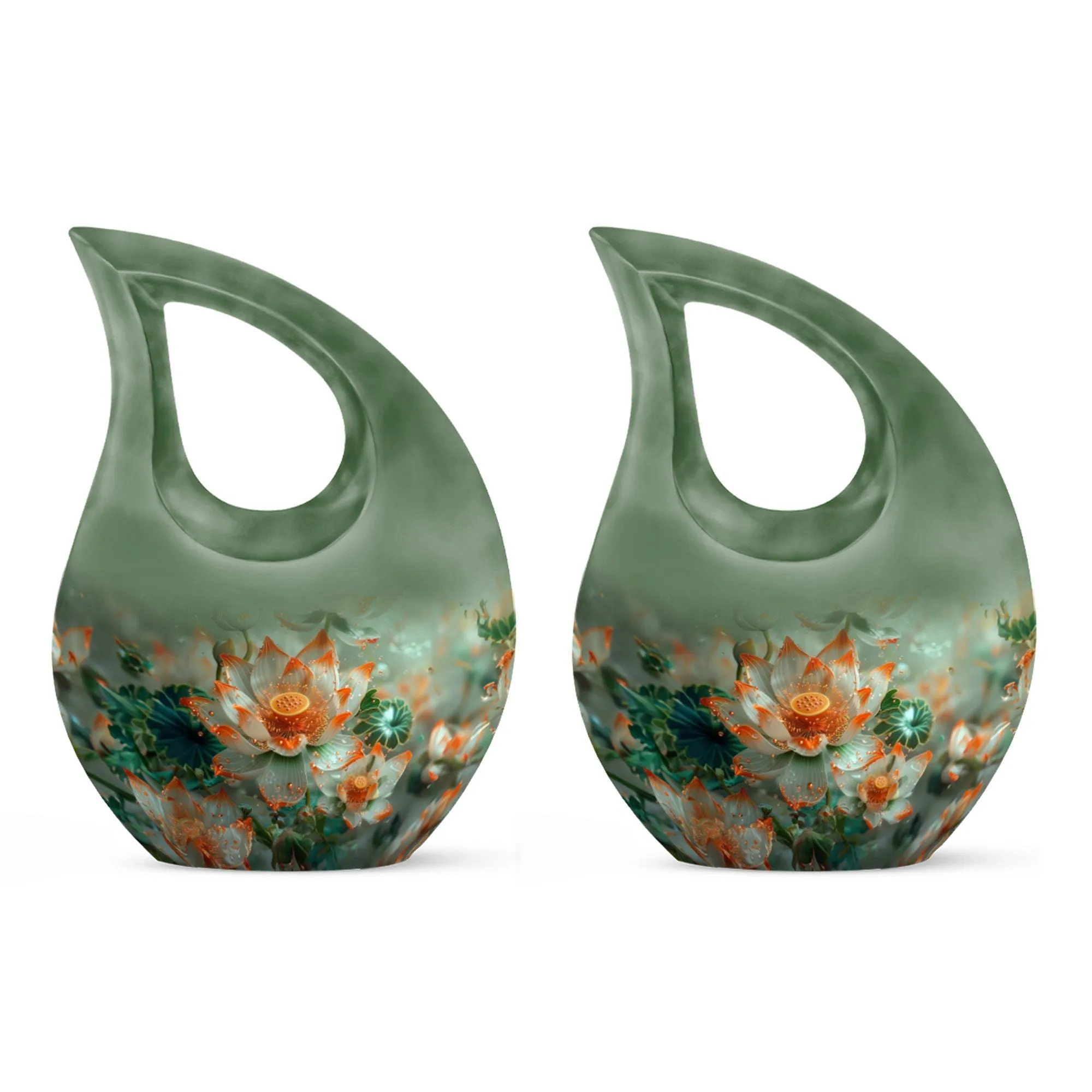 Lotus Tribute: Adult Cremation Urn For Human Ashes Remans