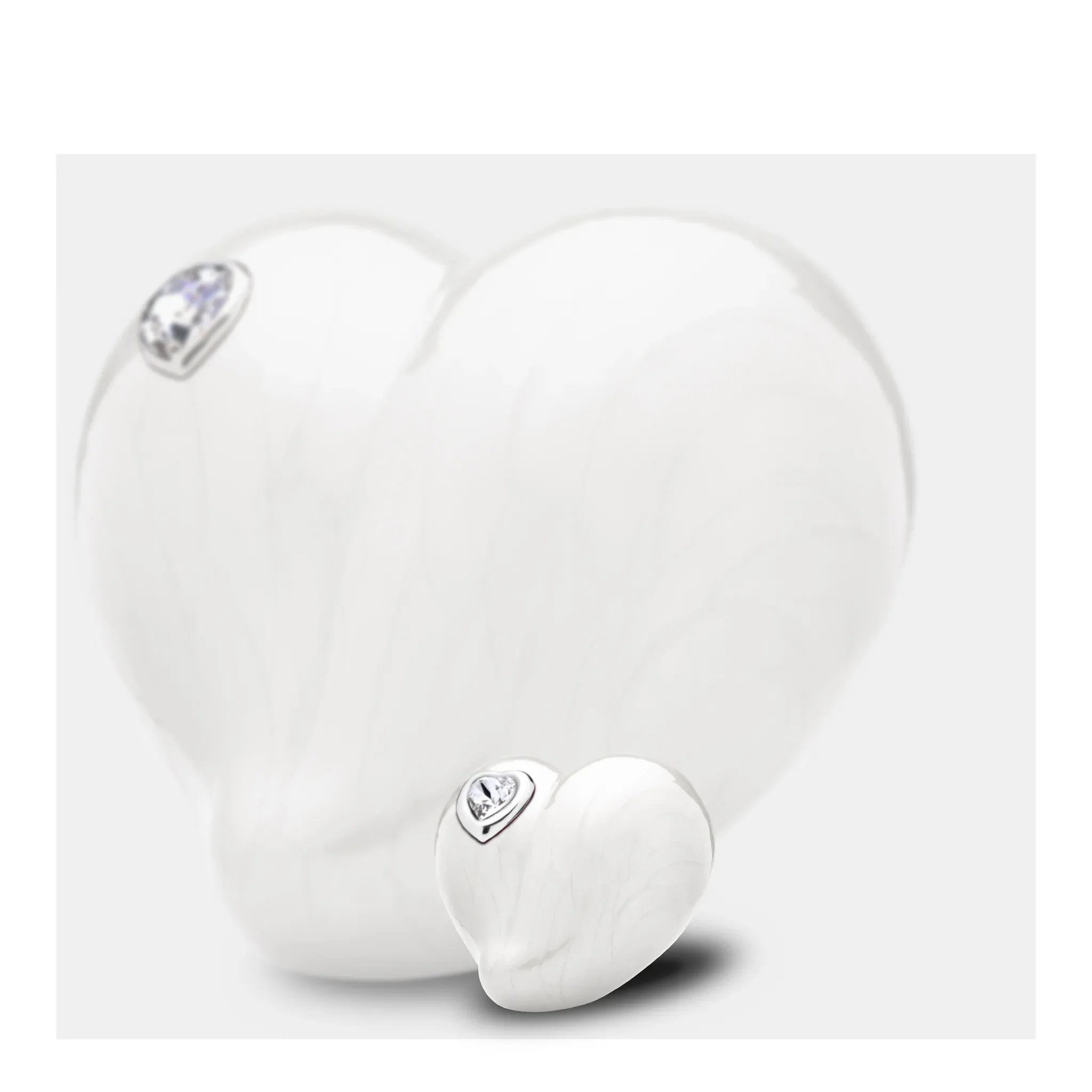 Loveheart Metal Sculpture Heart-Shaped Cremation Urn