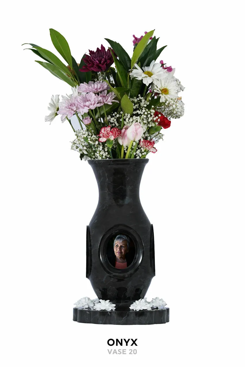 Luxurious Vase Flower Urn - Marble & Woodland Designs