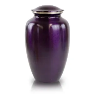 Luxurious Violet Cremation Urn In Large