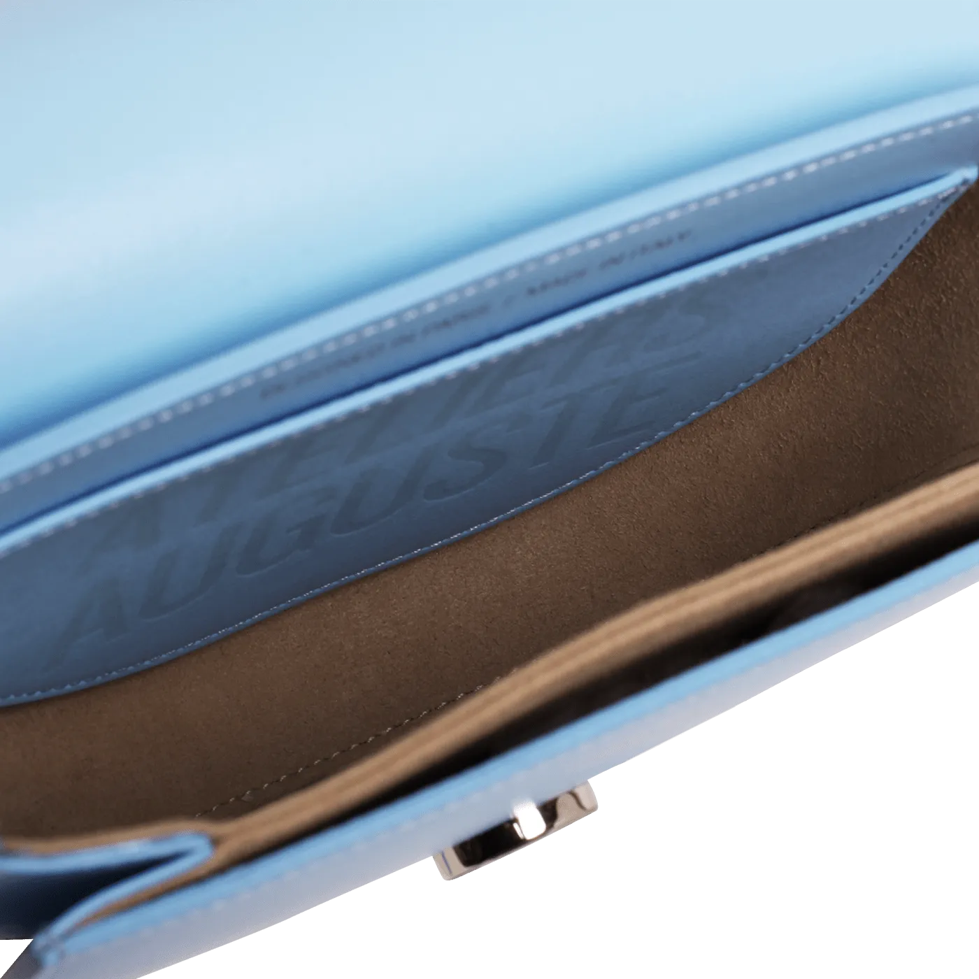 Mini Sully Silver Edition - Cuir Box Bleu Clair