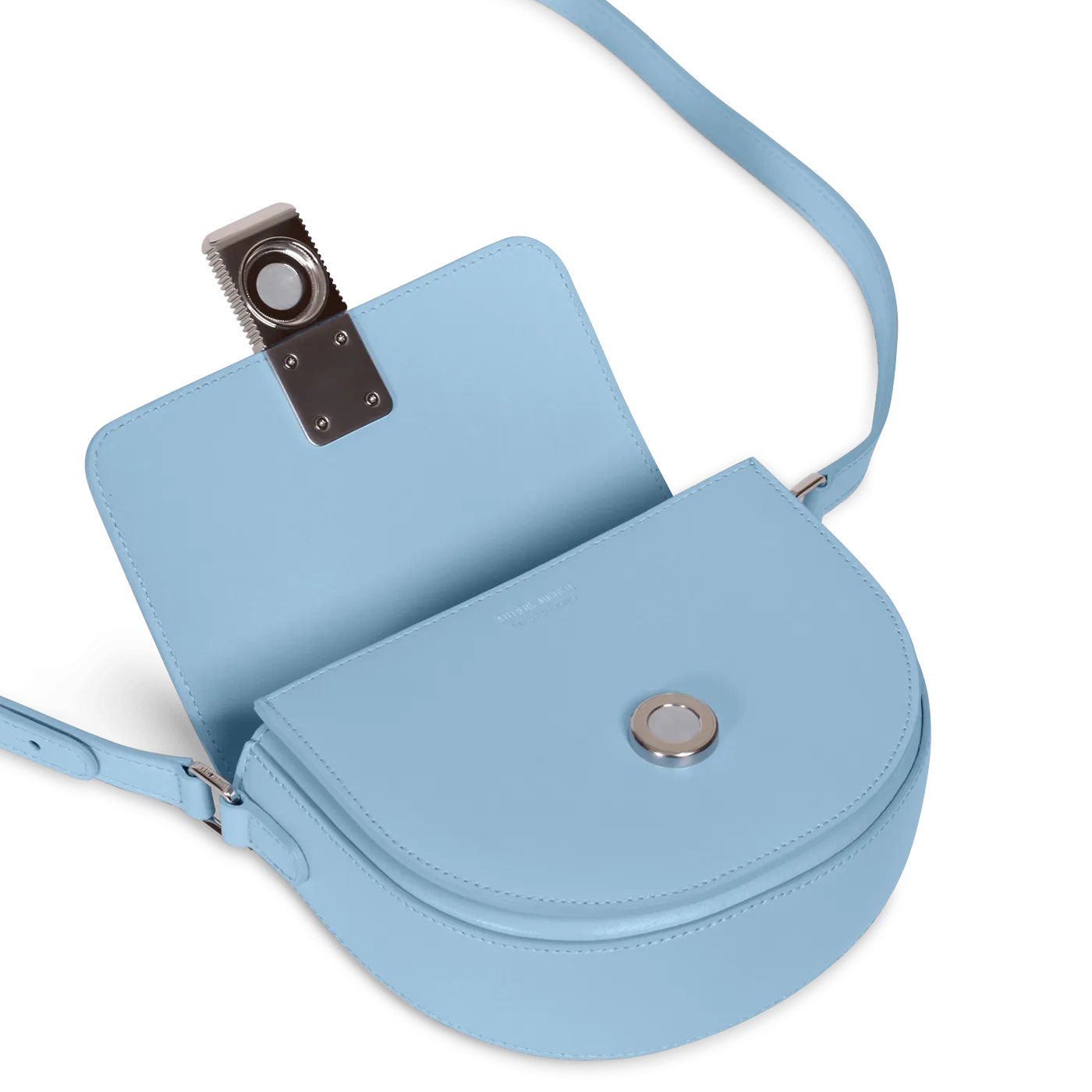 Mini Sully Silver Edition - Cuir Box Bleu Clair