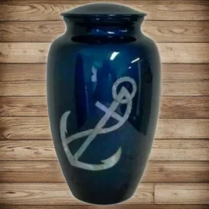 Mother of Pearl Anchor Cremation Urn | Quality Urns For Less