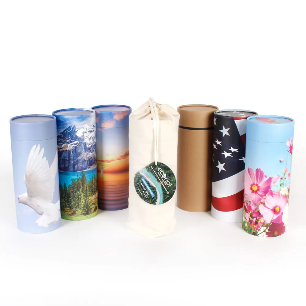 Mountain Serenity Scattering Urn (for up to 1 set of adult ashes) | Large Biodegradable Scatter Urn