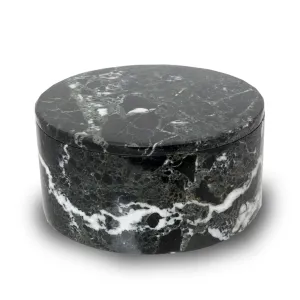 Noire Marble Circular Keepsake Urn
