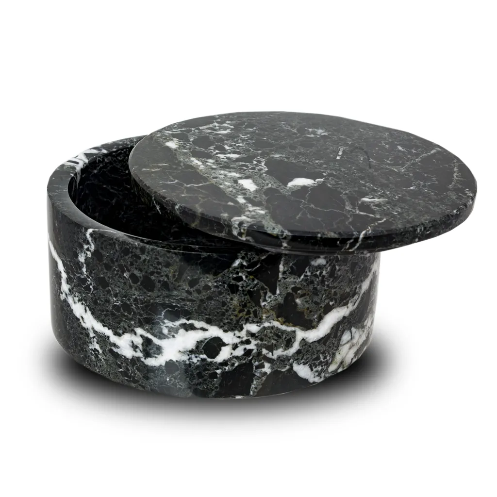 Noire Marble Circular Keepsake Urn