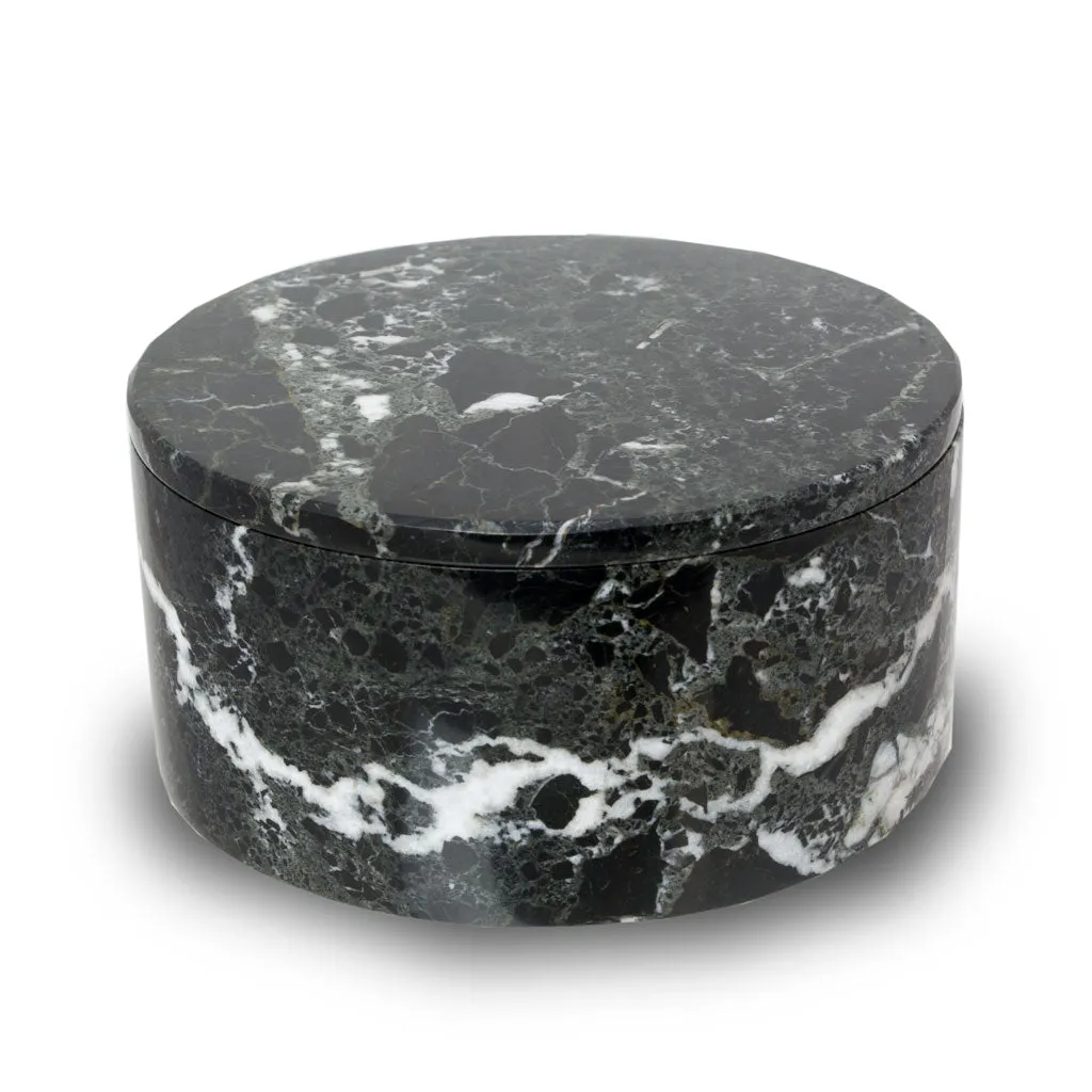 Noire Marble Circular Keepsake Urn