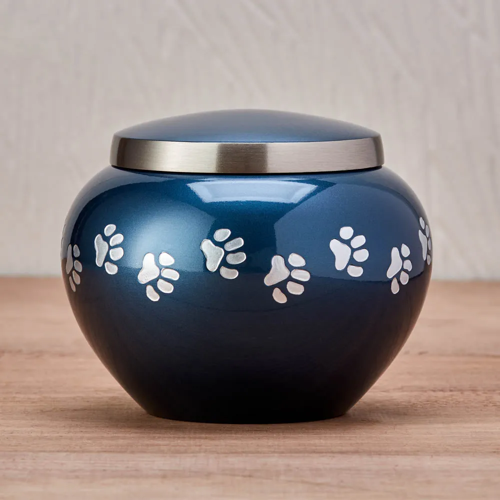 Odyssey Midnight Blue Pet Urn In Small
