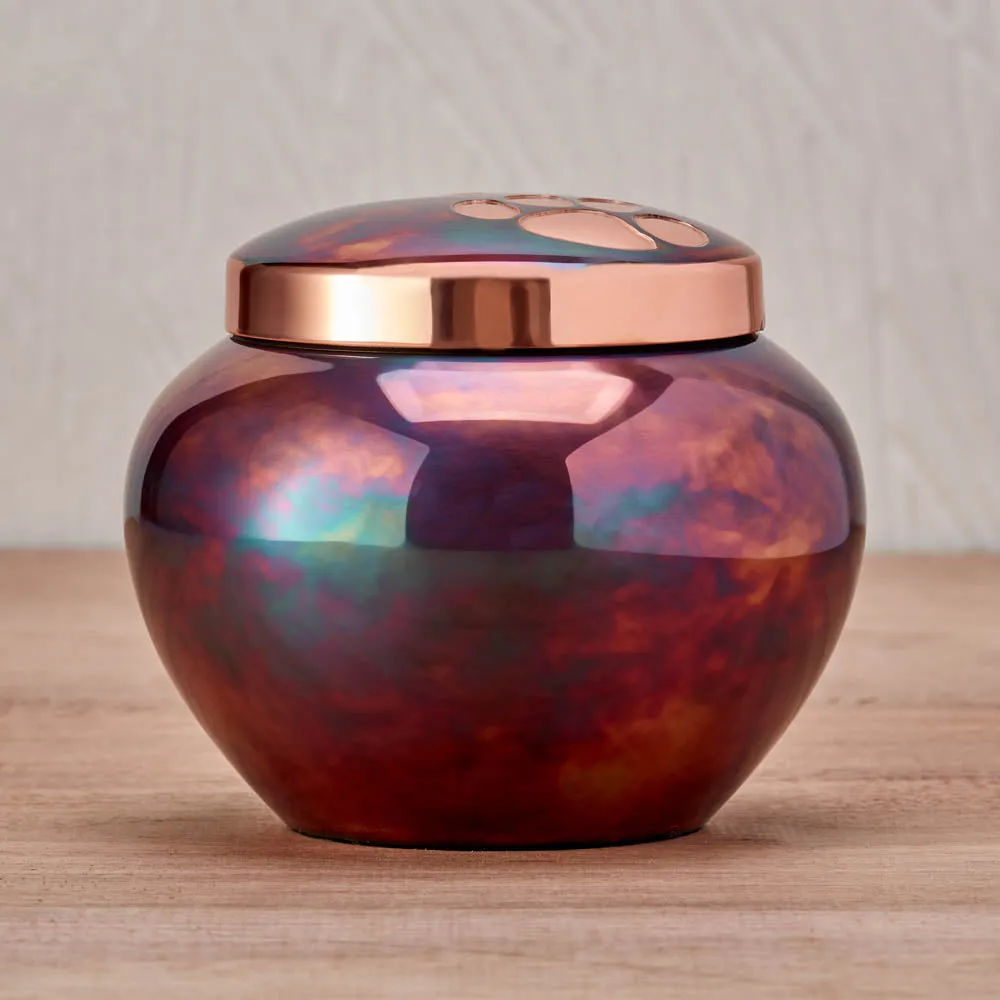 Odyssey Raku Pet Urn in Medium