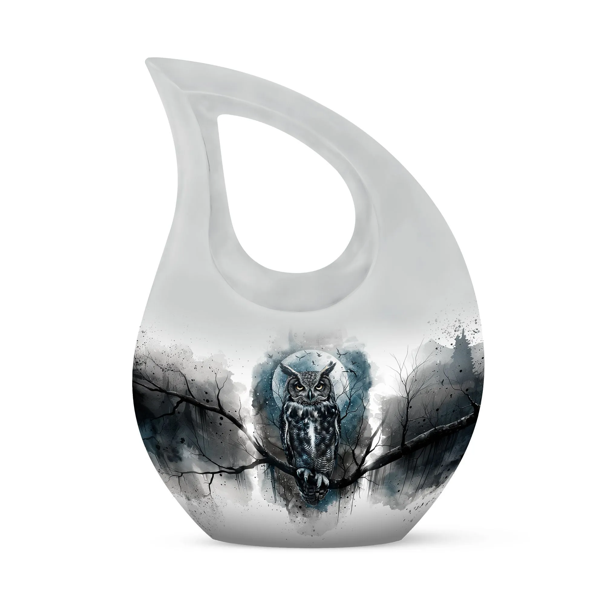 Owl-Large Remembrance: A Stately Memorial Urn for Meaningful Parting