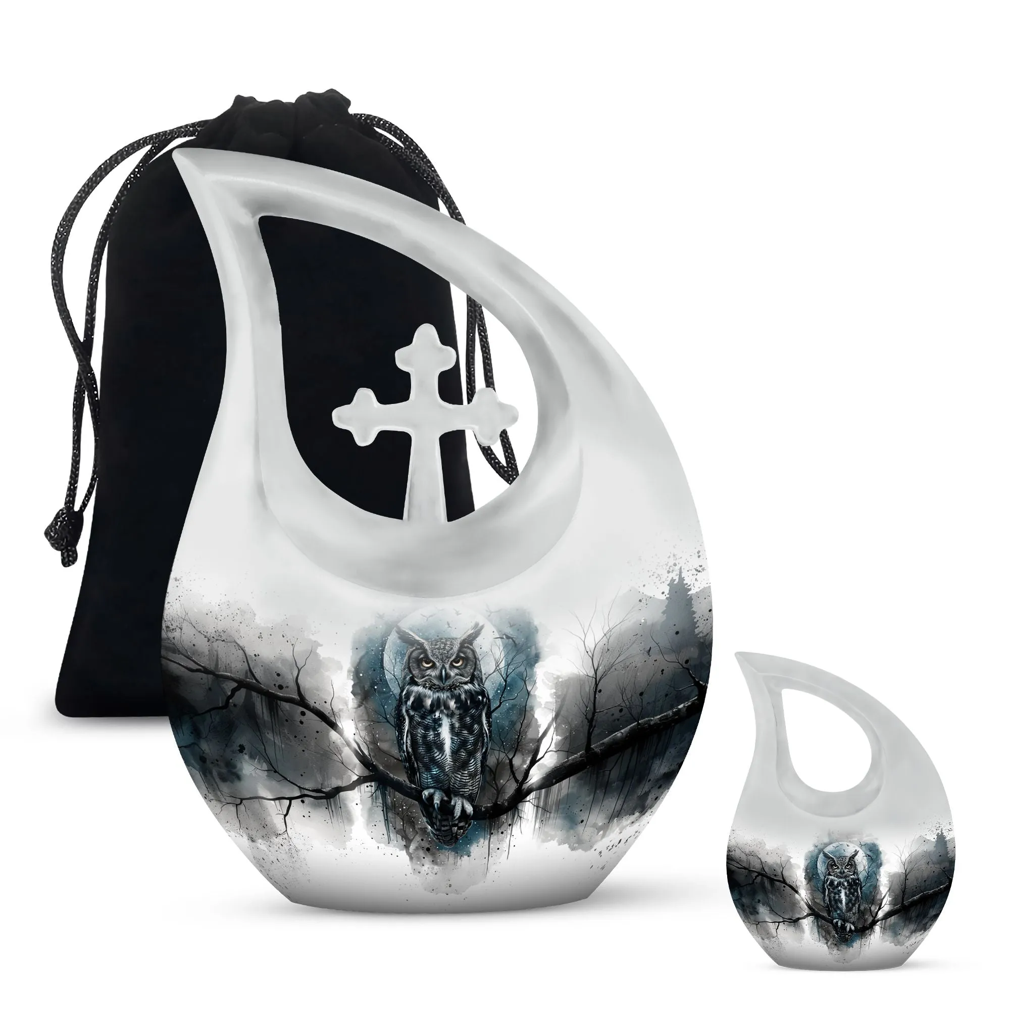 Owl-Large Remembrance: A Stately Memorial Urn for Meaningful Parting