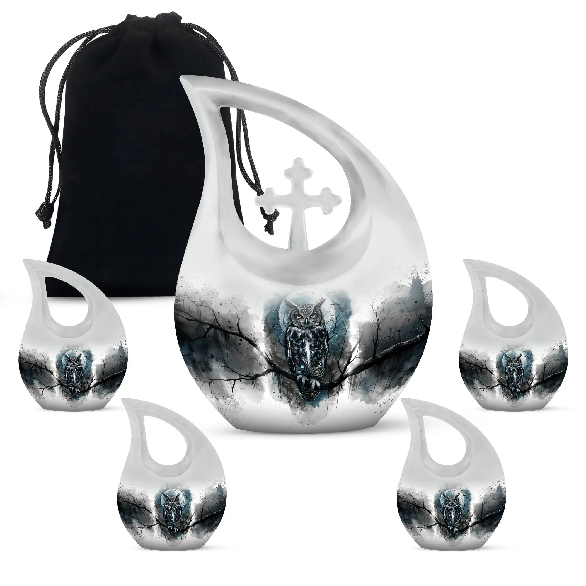 Owl-Large Remembrance: A Stately Memorial Urn for Meaningful Parting