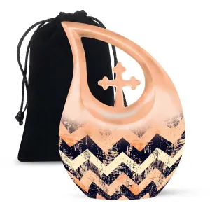 Pattern Urn - Symbolic Memorial Keepsake for Celebrated Existence