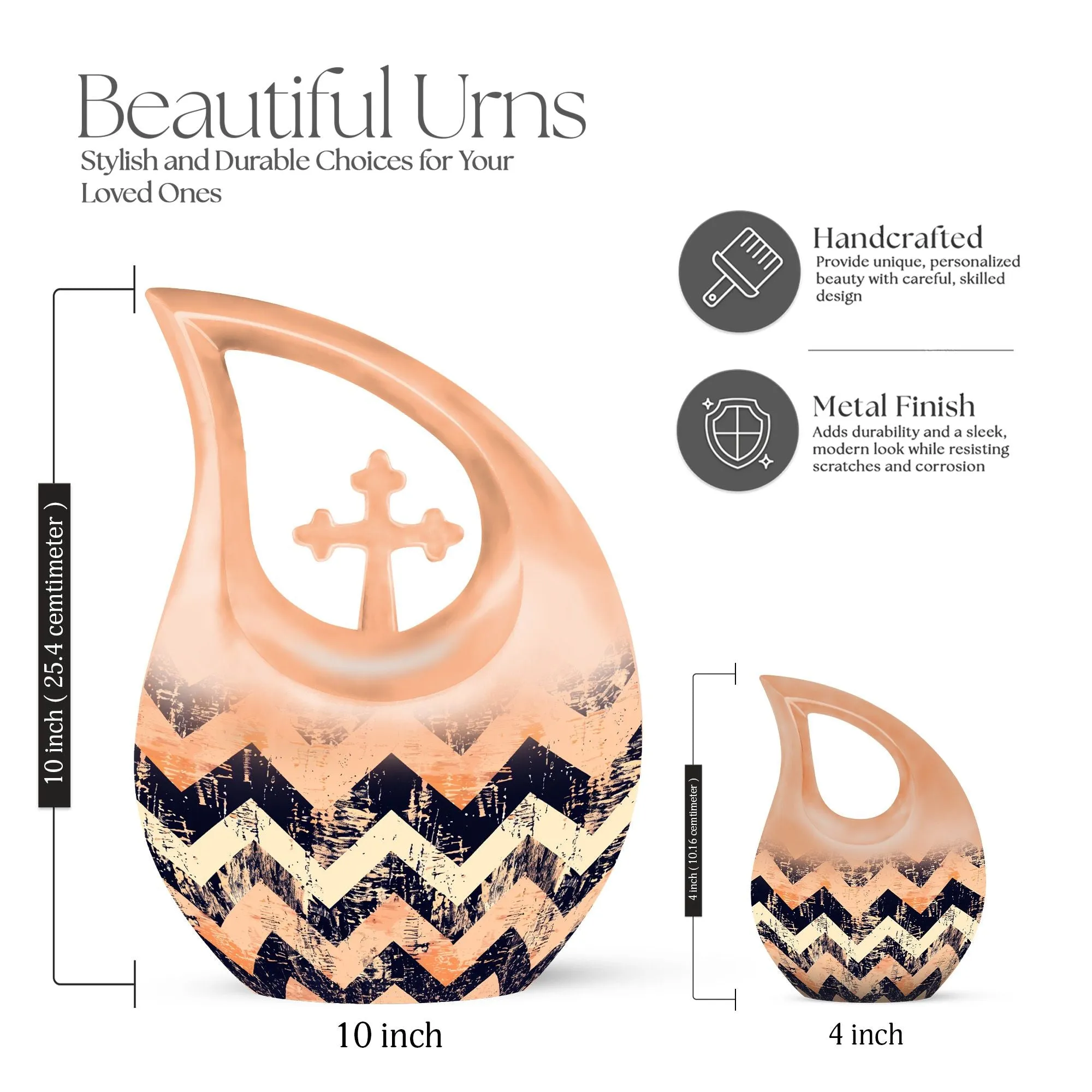 Pattern Urn - Symbolic Memorial Keepsake for Celebrated Existence