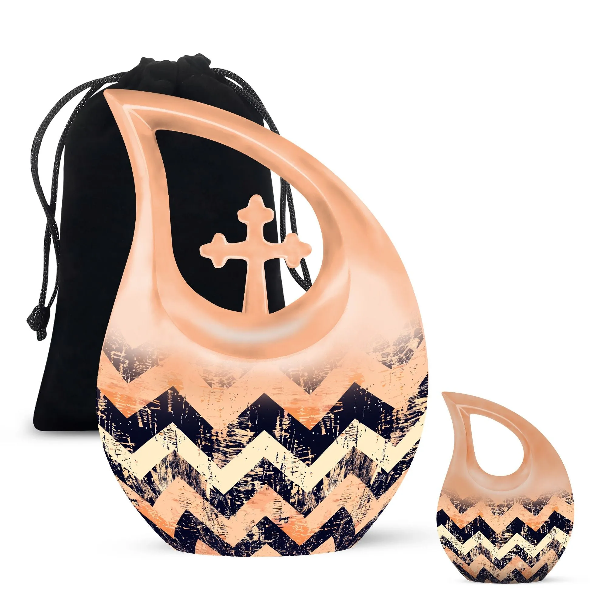 Pattern Urn - Symbolic Memorial Keepsake for Celebrated Existence
