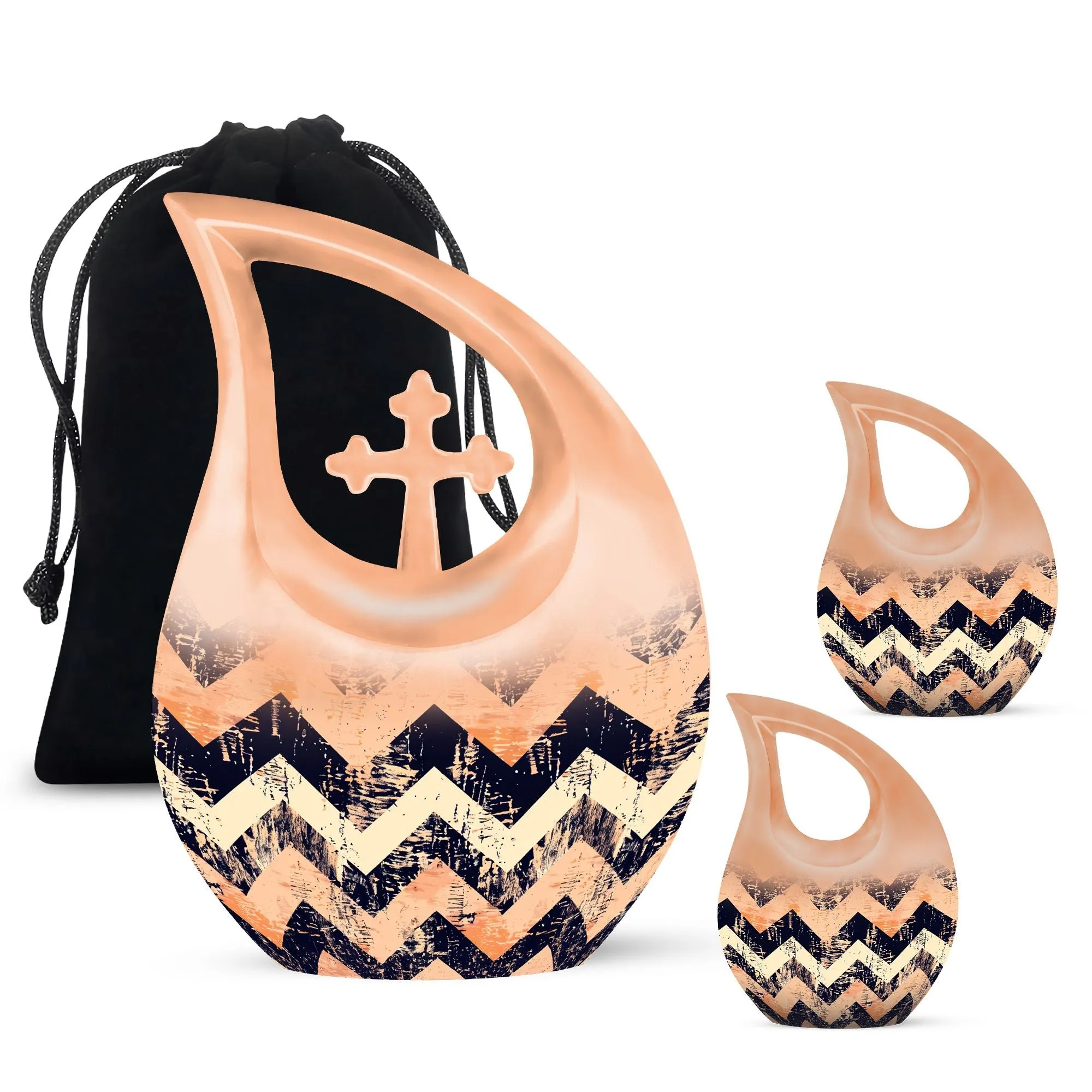Pattern Urn - Symbolic Memorial Keepsake for Celebrated Existence