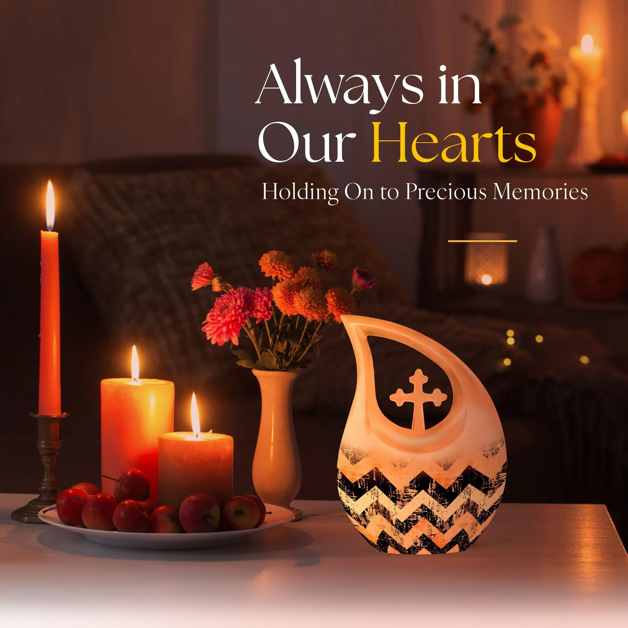 Pattern Urn - Symbolic Memorial Keepsake for Celebrated Existence