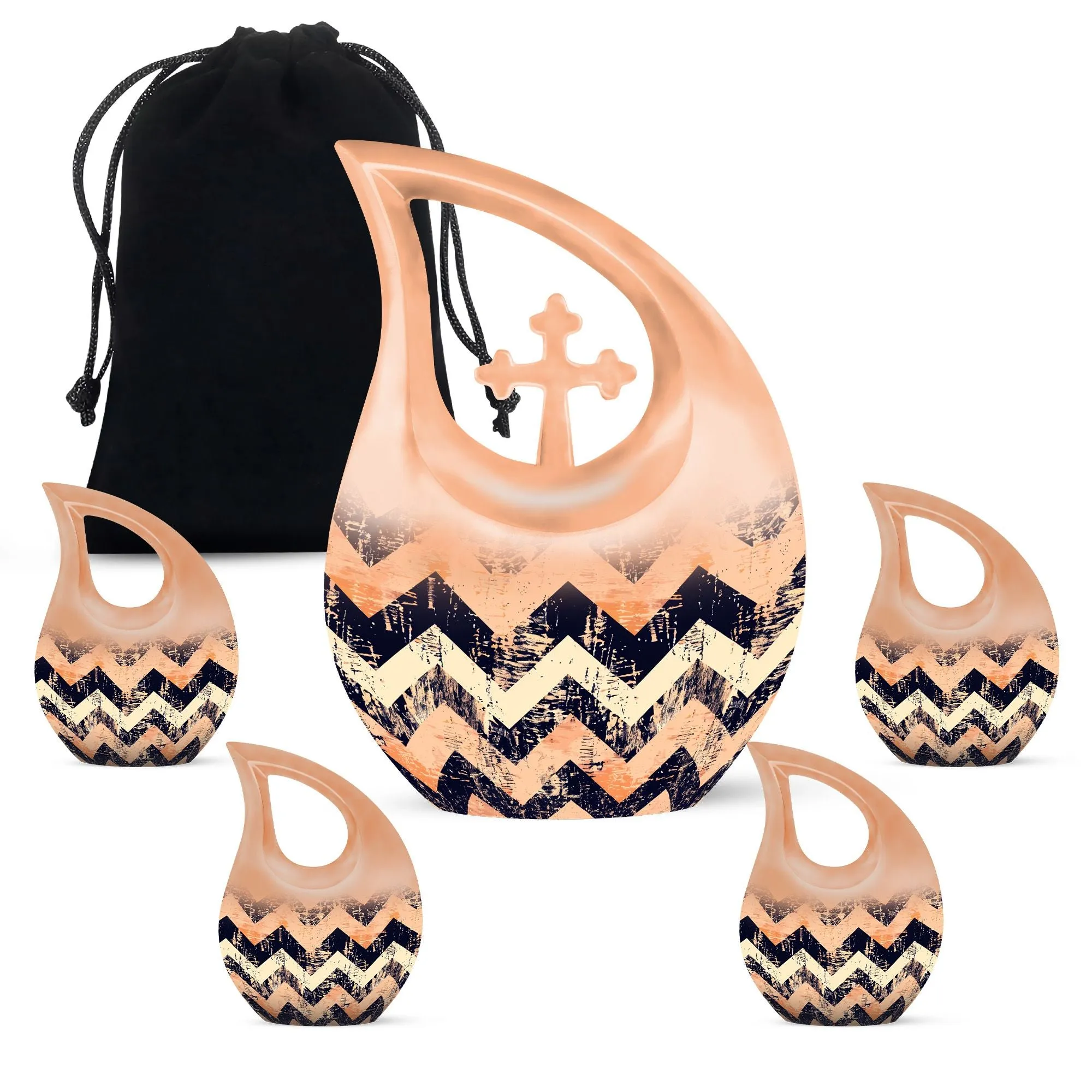 Pattern Urn - Symbolic Memorial Keepsake for Celebrated Existence
