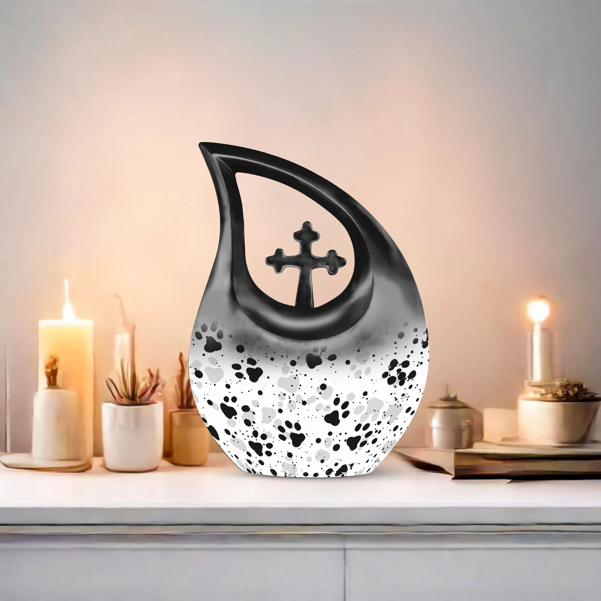 Paws Urn : Personalized Large Memorial Urn for Ashes