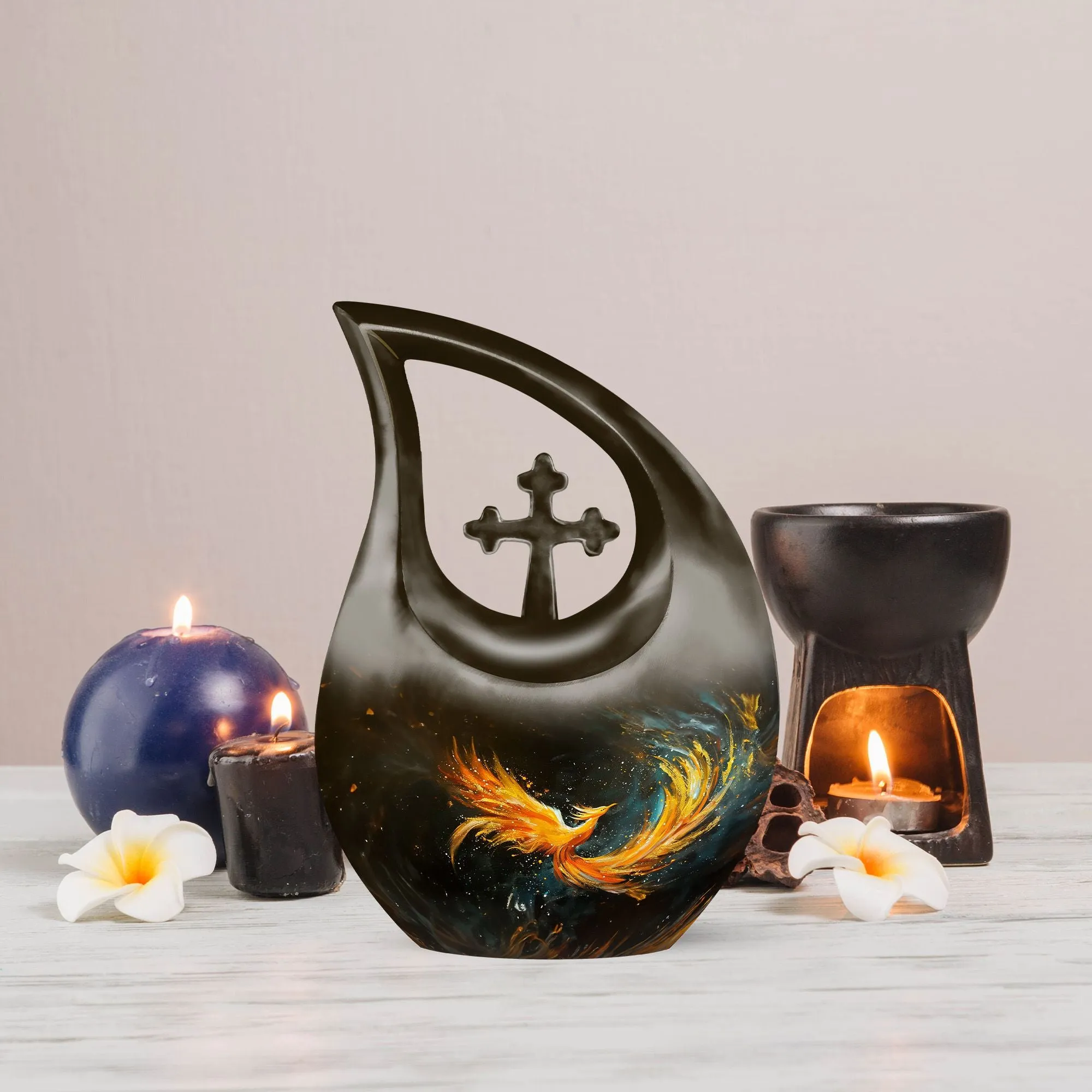 Phoenix Flame Embodiment - A Cremation Memorial Repository