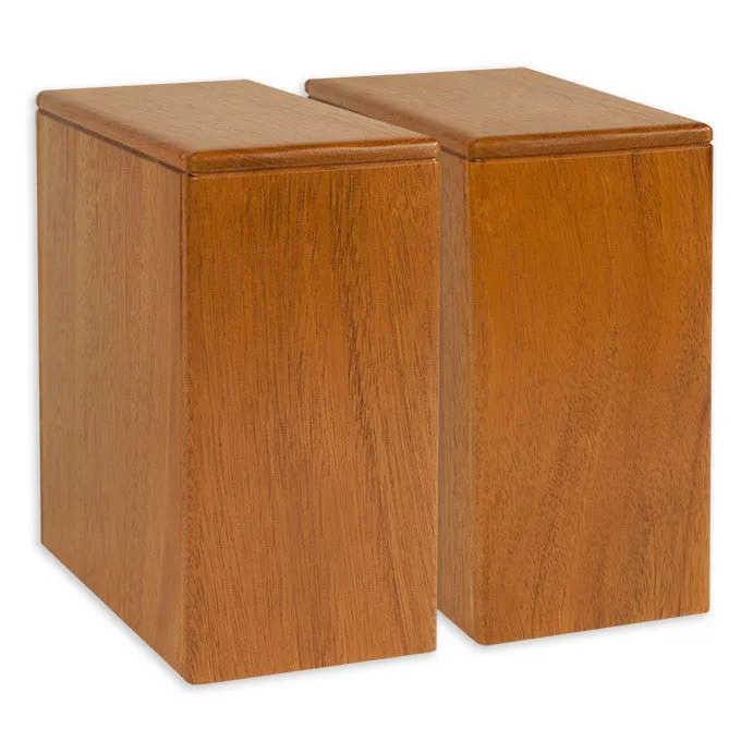 Premium Wood Cremation Urns Designed for Niche - Fits Arlington Cemetery
