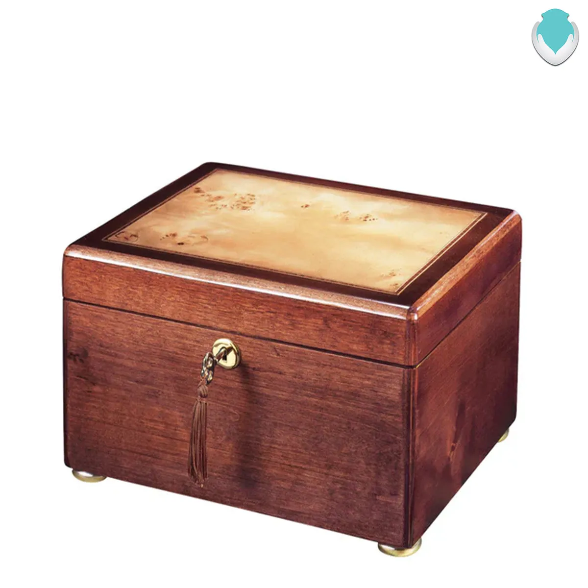 Reflections III - Cherry Chest Wood Urn