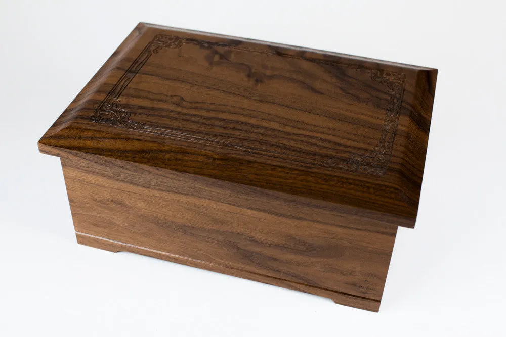 Renaissance Solid Wood Cremation Urn (Made in USA)