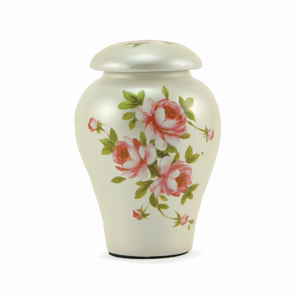 Rose Bouquet Ceramic, Cremation Urn