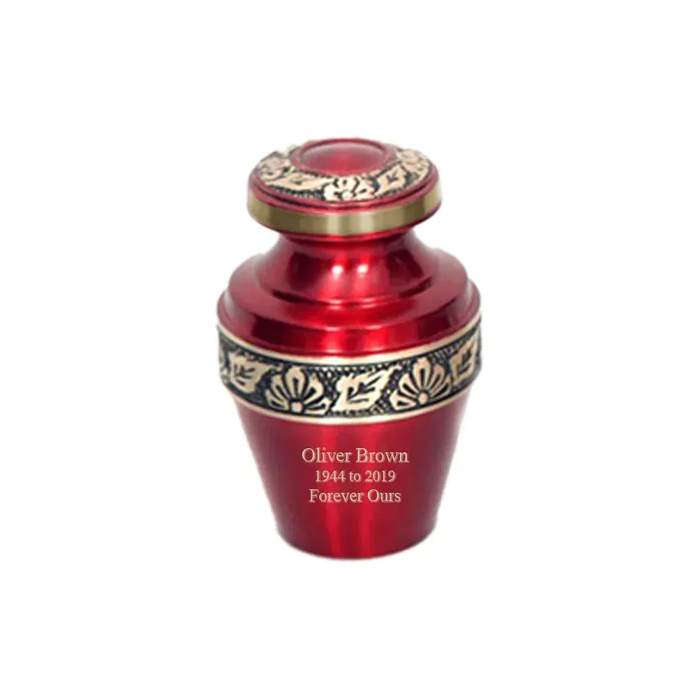 Ruby Red High Sheen Ash Urn | Great urn for any MOM